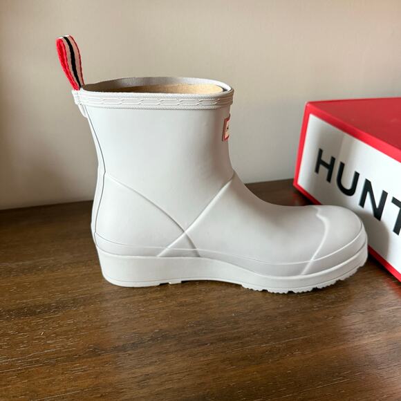 Hunter Woman’s Original Gray Play Short Rain Boots- Size 8M - Picture 5 of 10
